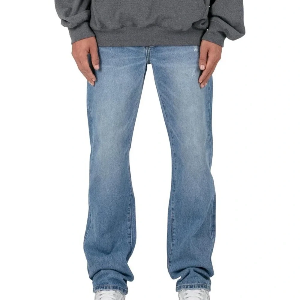 NWT mnml Men's Straight Every Day Denim Jeans - Medium Blue - Size 42x34